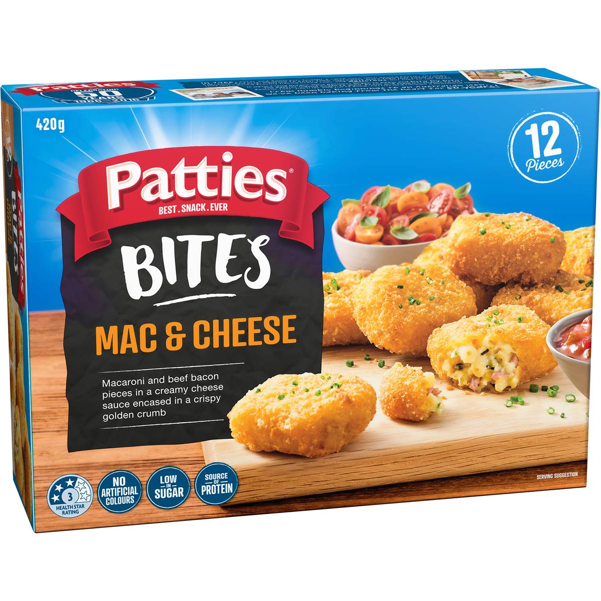 Patties Mac & Cheese Bacon Bites 420g Woolworths