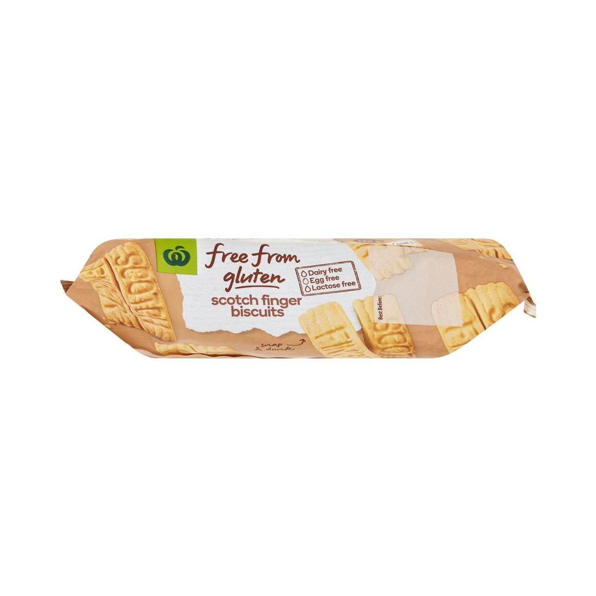 Woolworths Free From Gluten Scotch Finger Biscuits 160g Woolworths