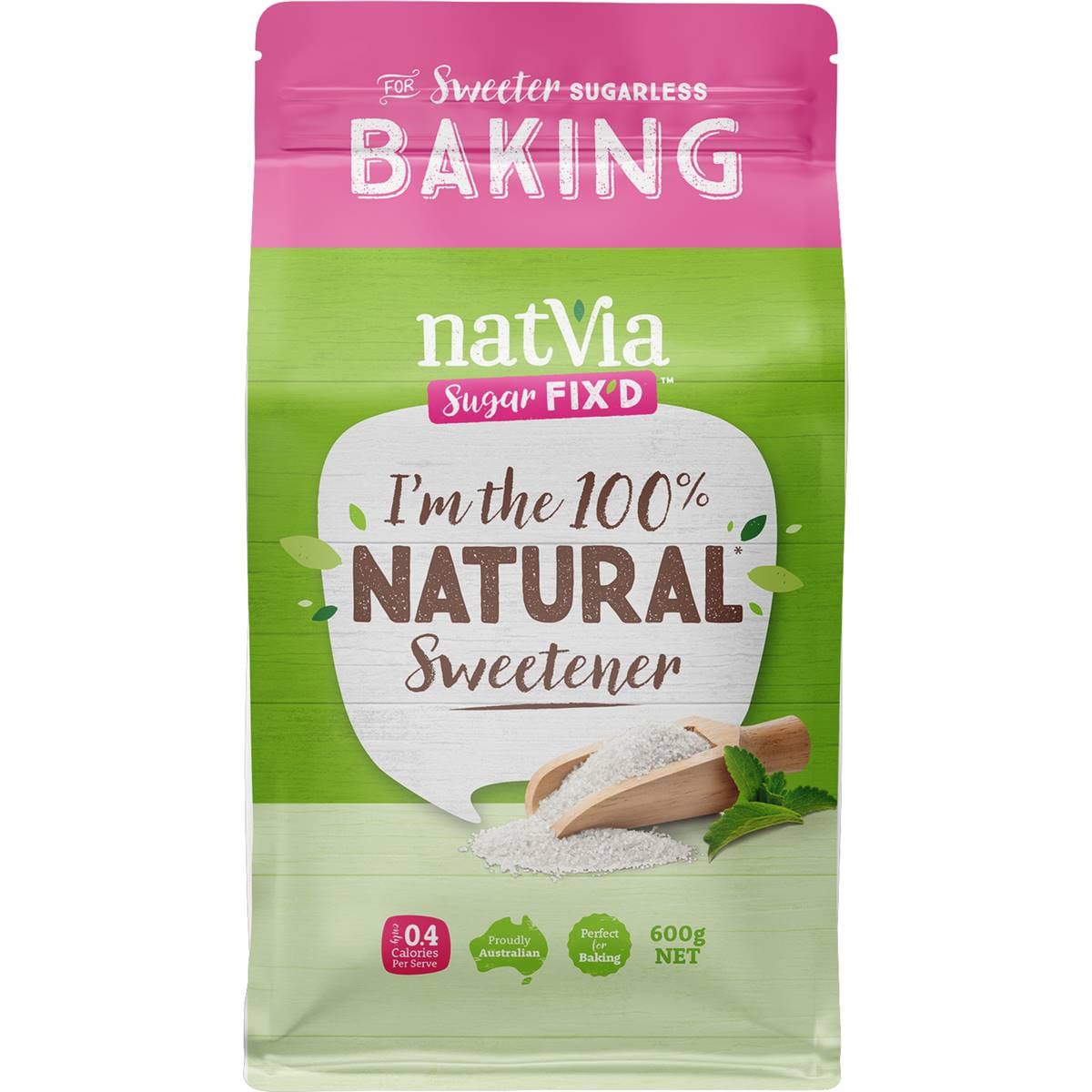 Natvia Natural Sweetener Organic Stevia 600g Woolworths