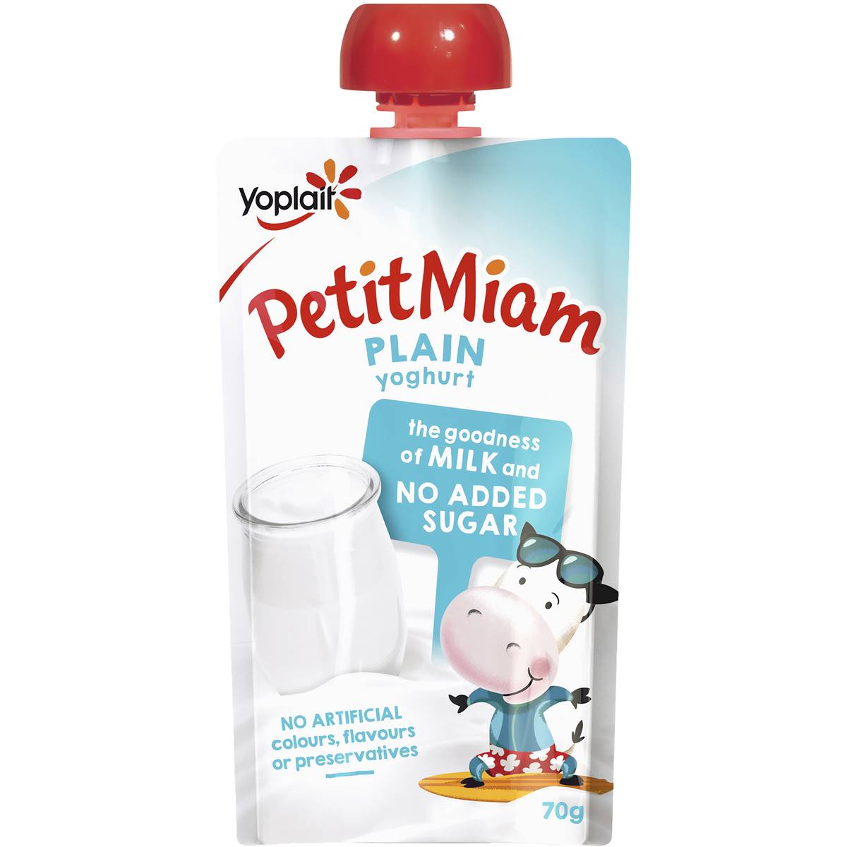 Yoplait Petit Miam Plain Yoghurt 70g Woolworths