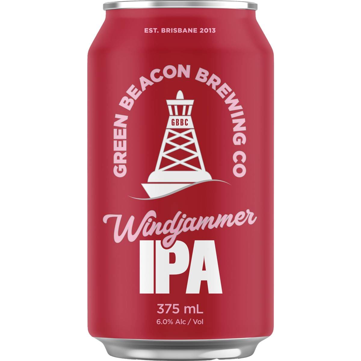 Green Beacon Brewing Co Wind Jammer Ipa Can 375ml Woolworths