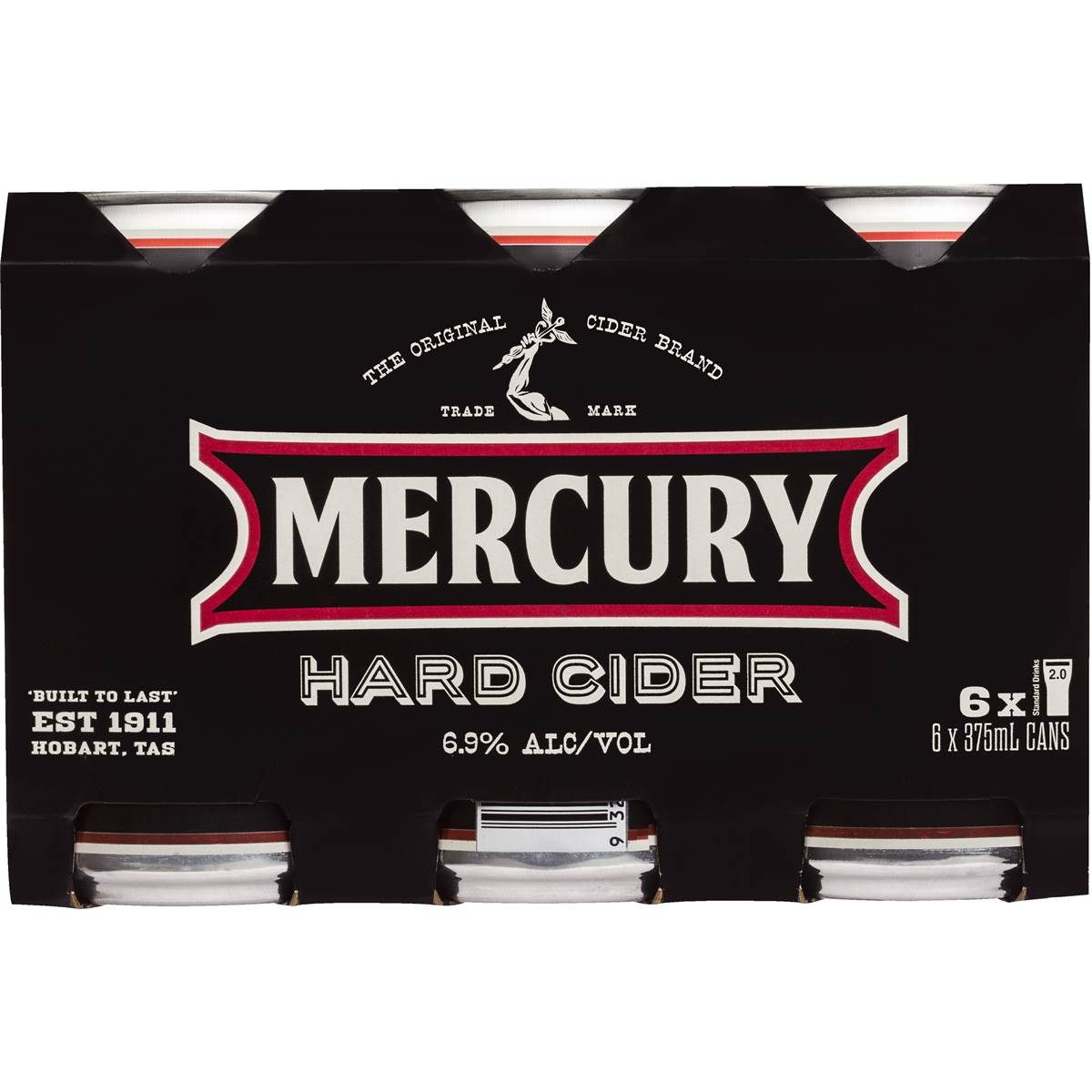 Mercury Apple Cider Hard Cans 6x375ml Pack | Woolworths