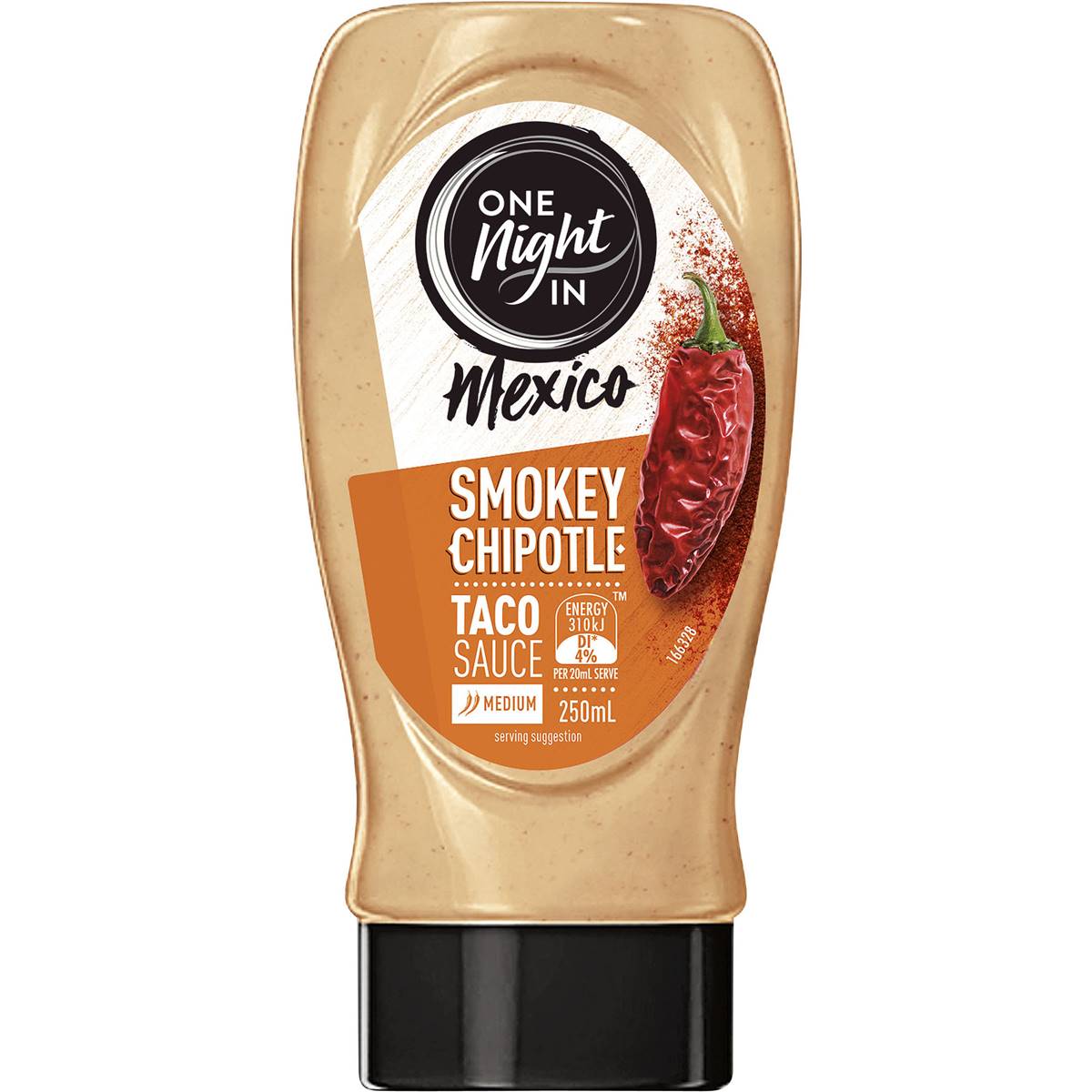 One Night In Mexico Smokey Chipotle Taco Sauce 250ml Woolworths