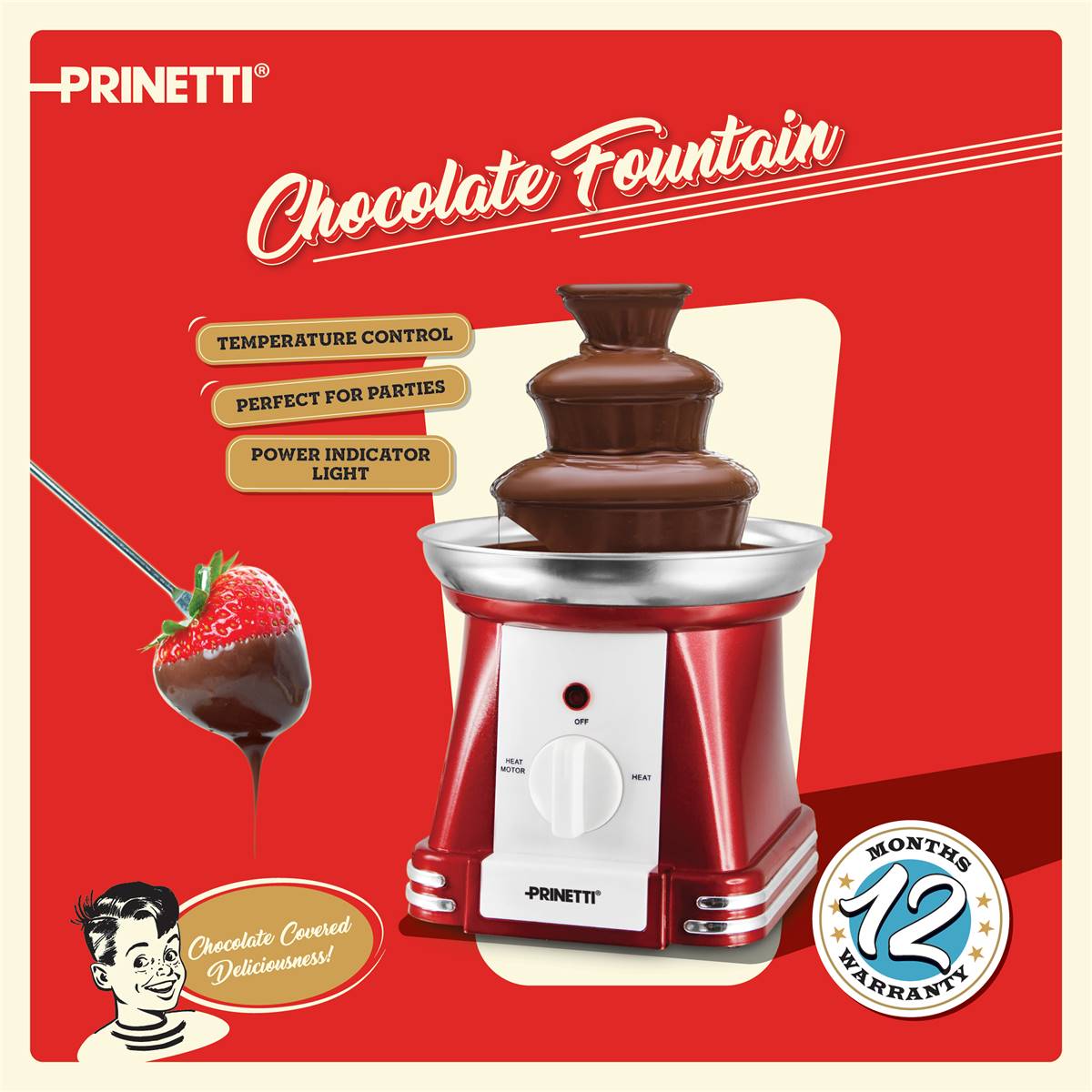 safeway chocolate fountain instructions