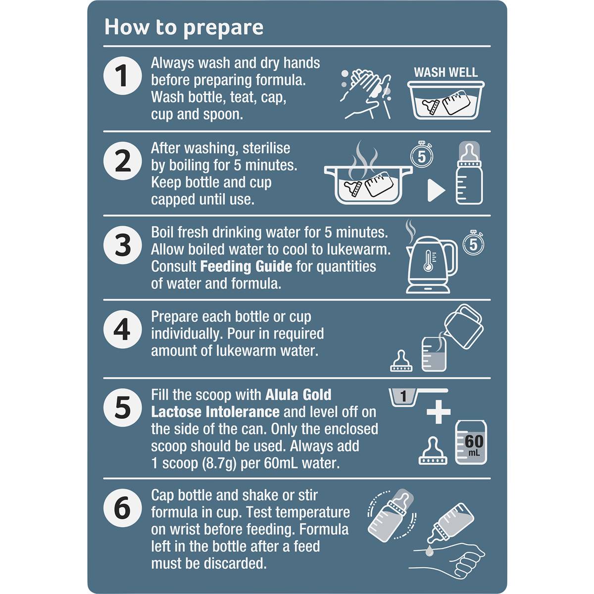 Alula Gold Lactose Intolerance 012 Mth Infant Formula 900g Woolworths