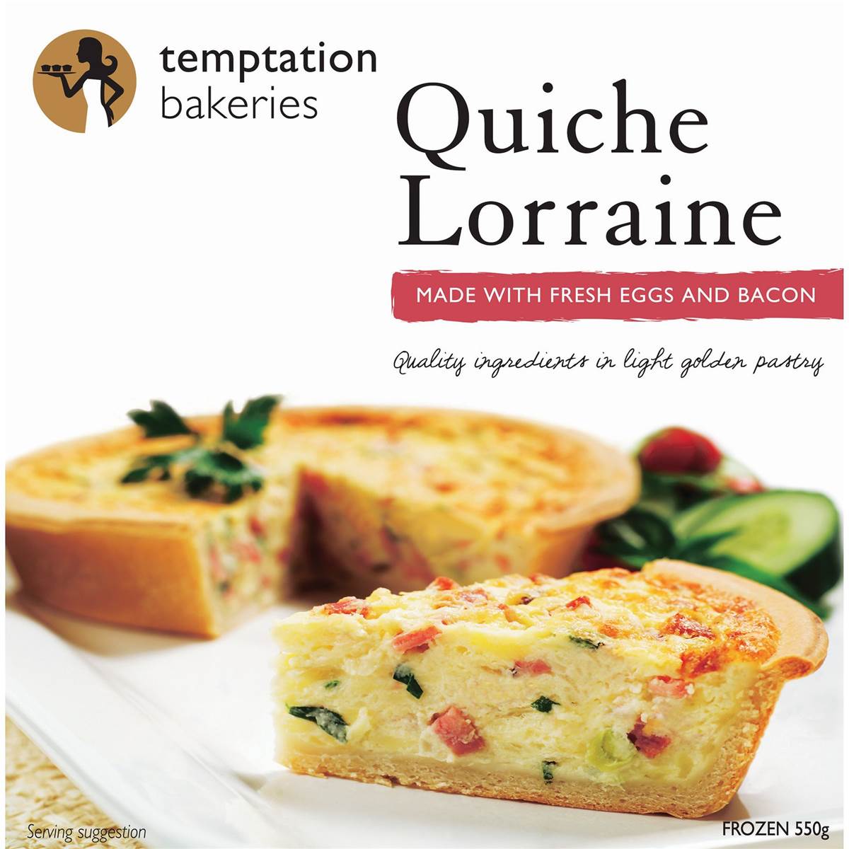 Temptation Bakeries Quiche Lorraine 550g Woolworths