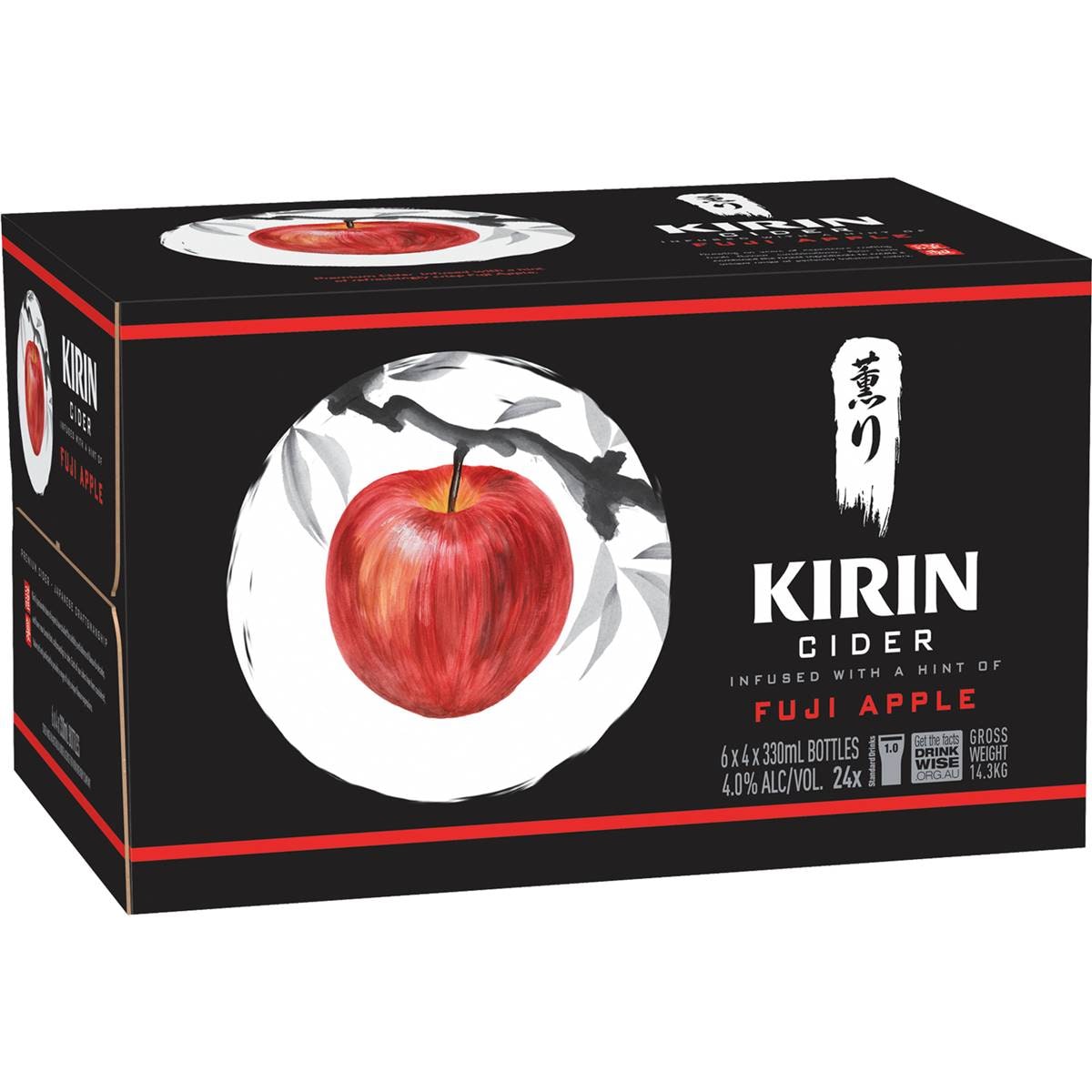 Kirin Cider Fuji Apple 6x4x330ml Woolworths