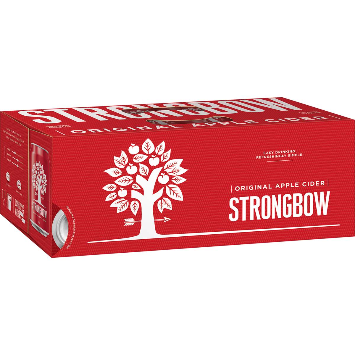 Strongbow Apple Cider Original Can 10x375ml Pack Woolworths