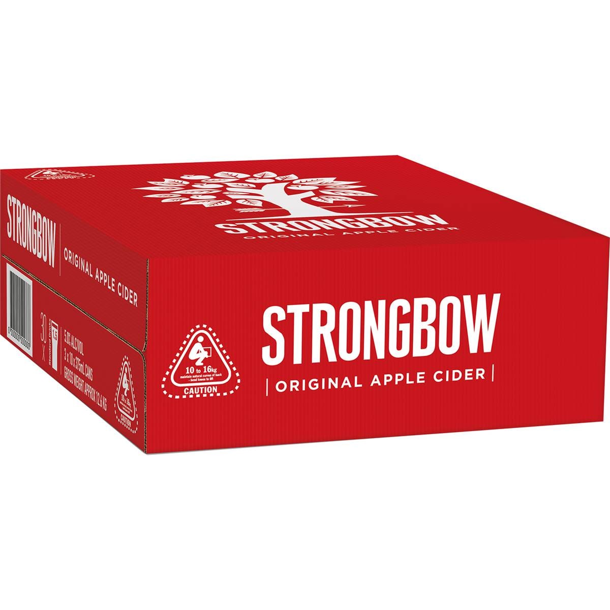Strongbow Apple Cider Original Cans 375mL x 30 pack