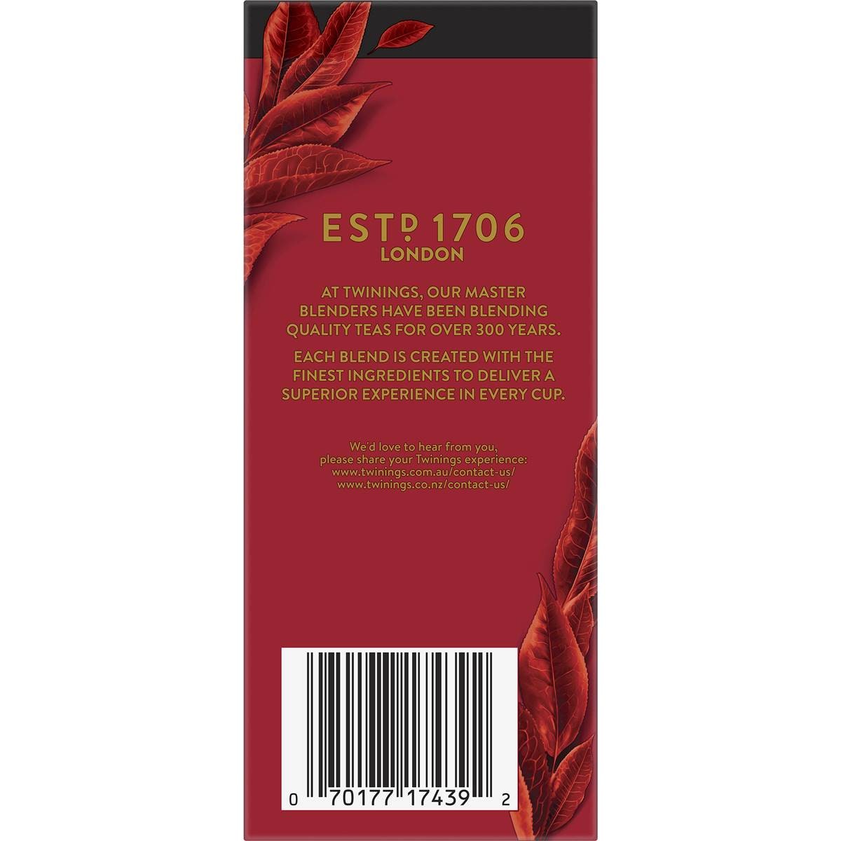 Twinings English Breakfast Extra Strong Tea Bags 40 Pack Woolworths