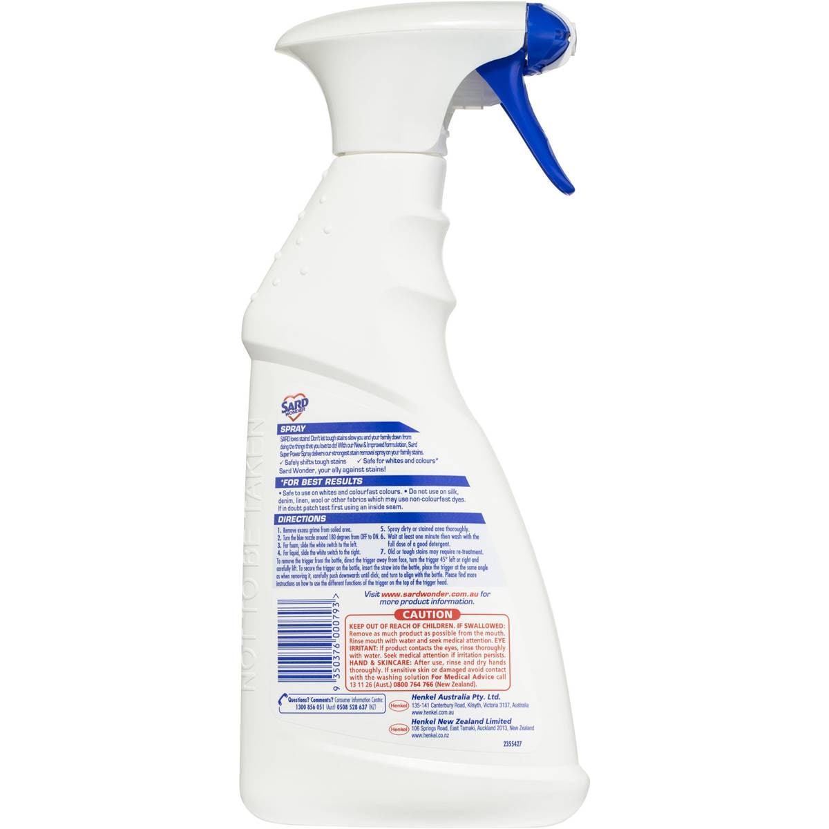 Sard Wonder Super Power Stain Remover Spray 450ml Woolworths