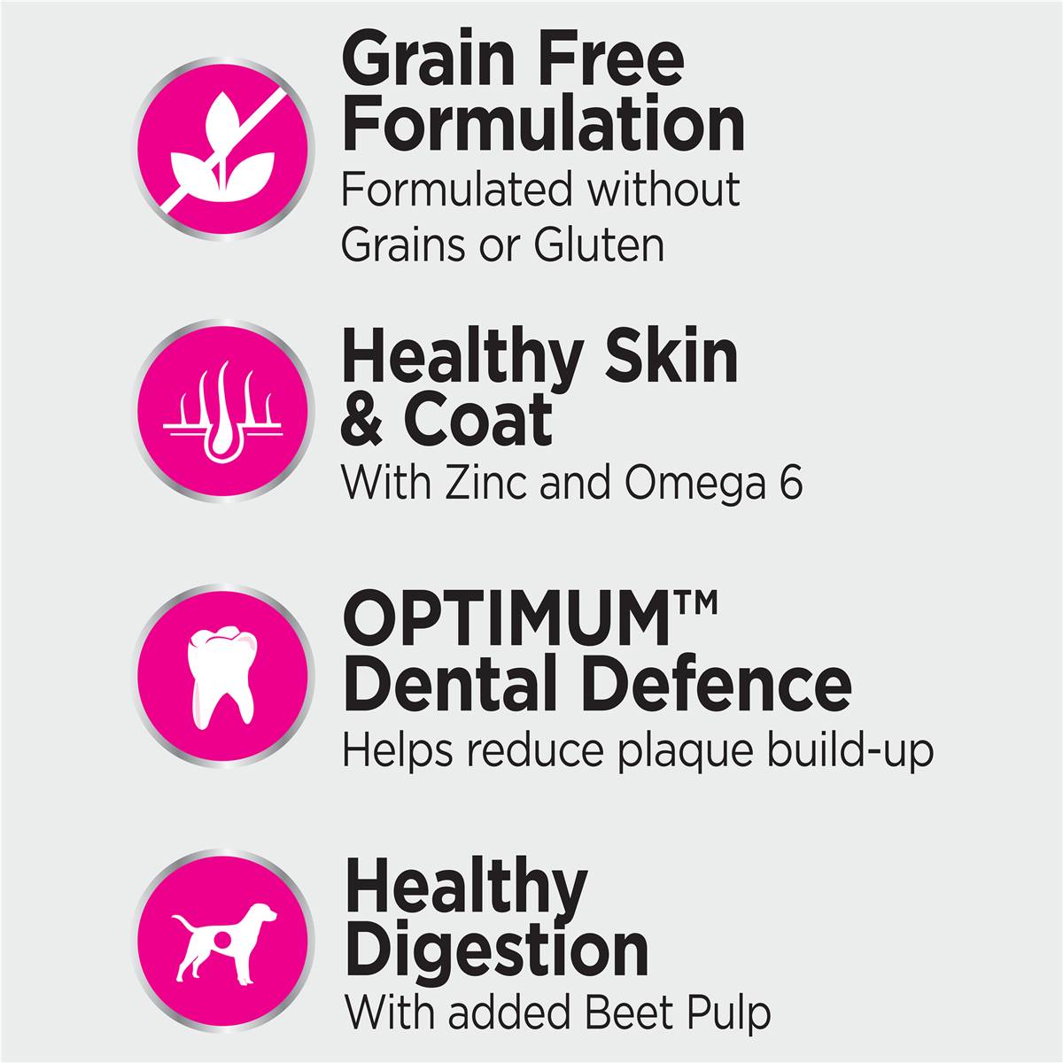 Optimum Grain Free With Chicken & Vegetables Dry Dog Food 6.5kg