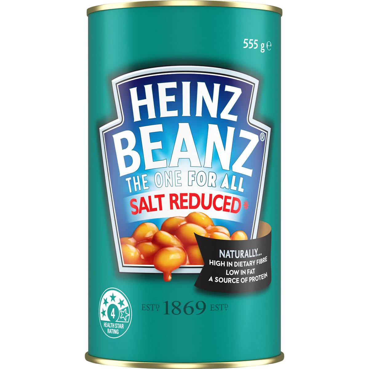 Heinz Beanz Baked Beans Salt Reduced 555g Woolworths