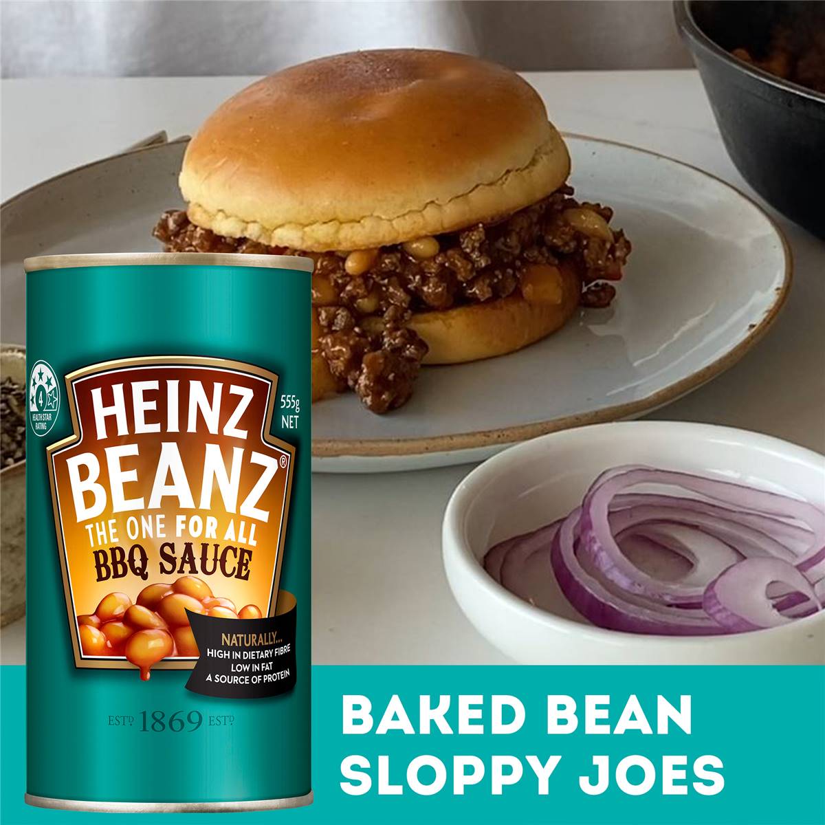 Heinz Beanz Baked Beans In Bbq Sauce Barbecue Beans 555g Woolworths