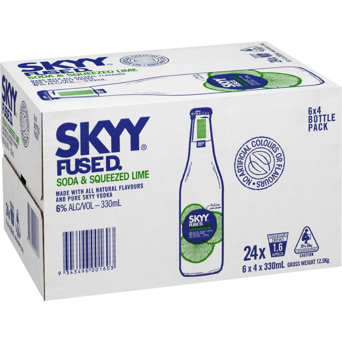 Skyy Fused Vodka Soda & Lime Bottles