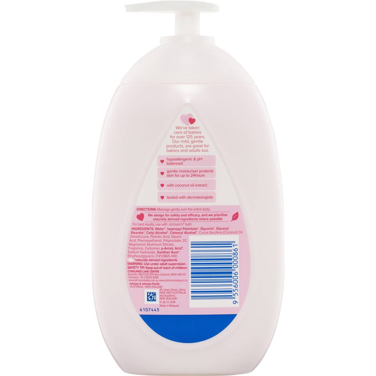 Johnson's Gentle Fresh Scented Mild Moisturising Baby Lotion 500ml