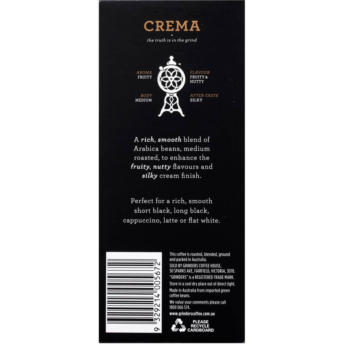 Grinders Coffee Capsules Crema Nespresso System 10 Pack Woolworths