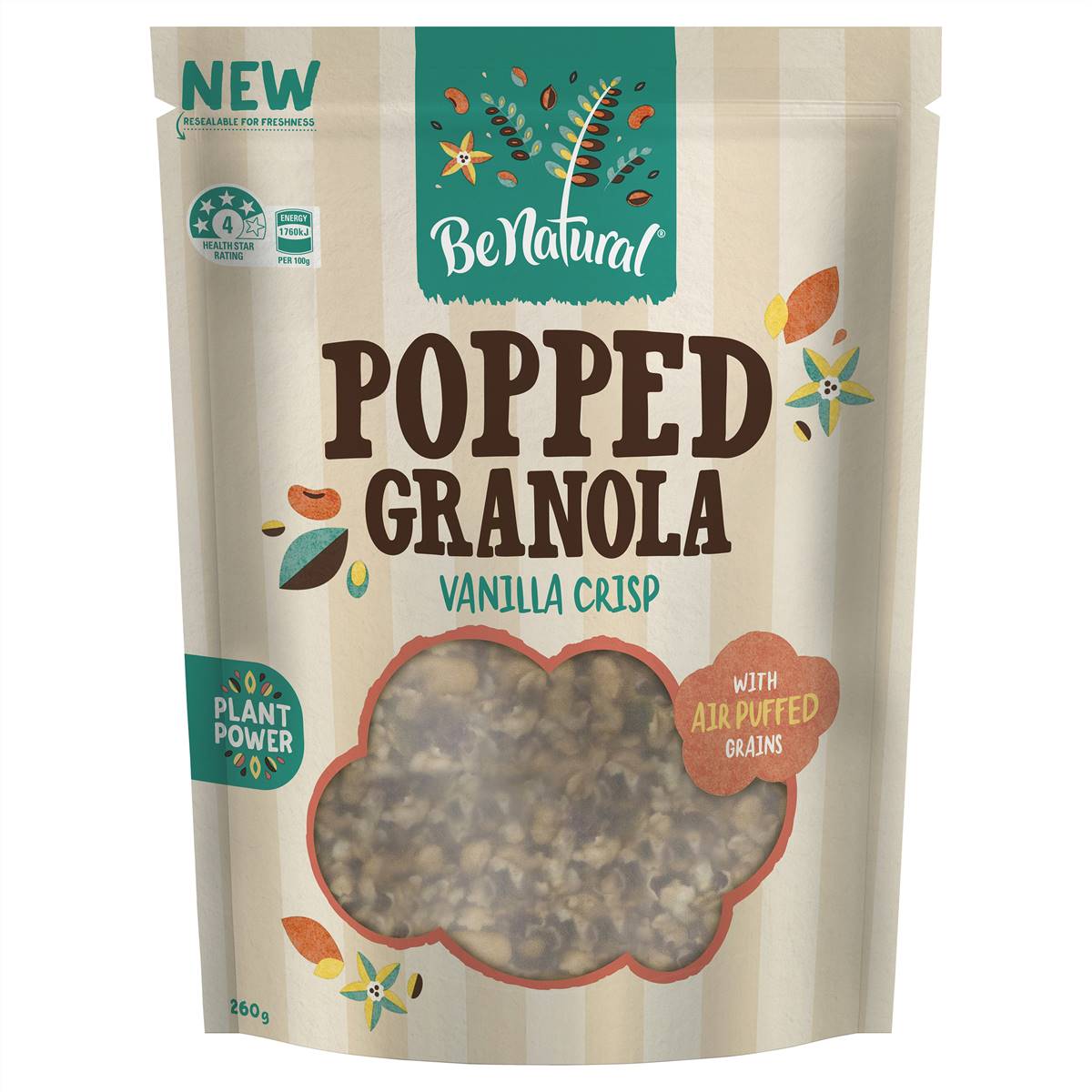 Be Natural Granola Vanilla Crisp 260g Woolworths