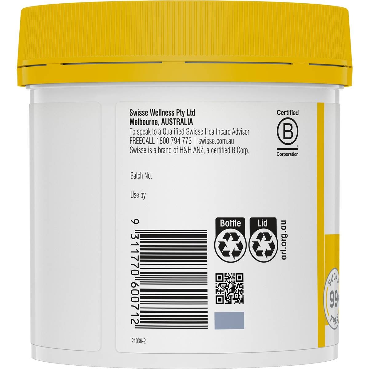 Swisse Ultiboost Vitamin C Chewable Tablets 500mg 310 Tablets Woolworths