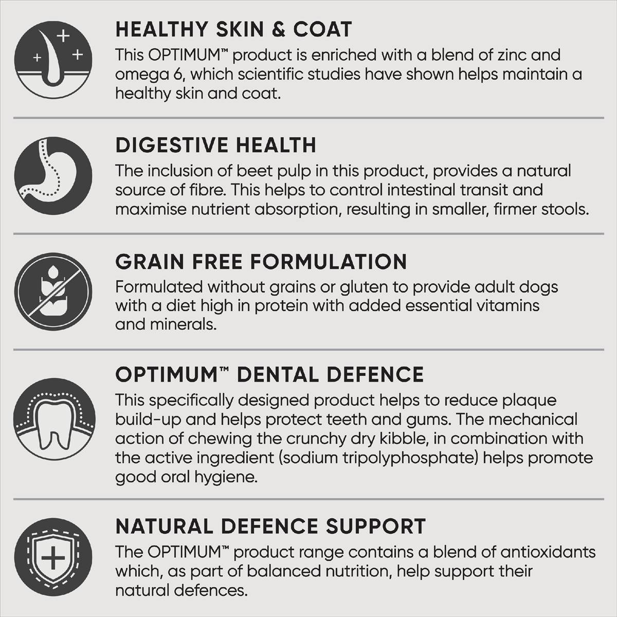 Optimum Grain Free With Chicken & Vegetables Dry Dog Food 2.5kg Woolworths