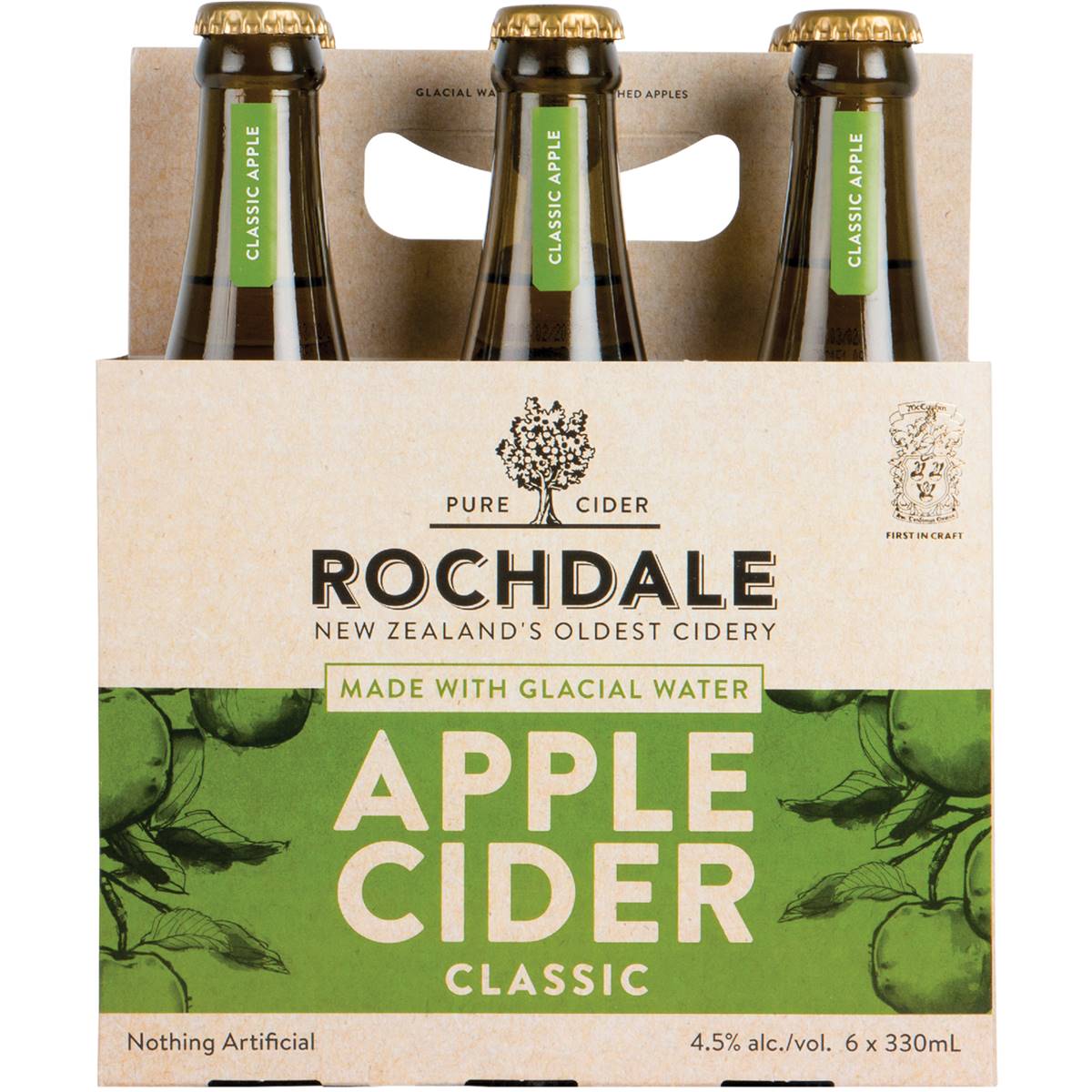 Rochdale Apple Cider Bottles 6x330ml Pack Woolworths