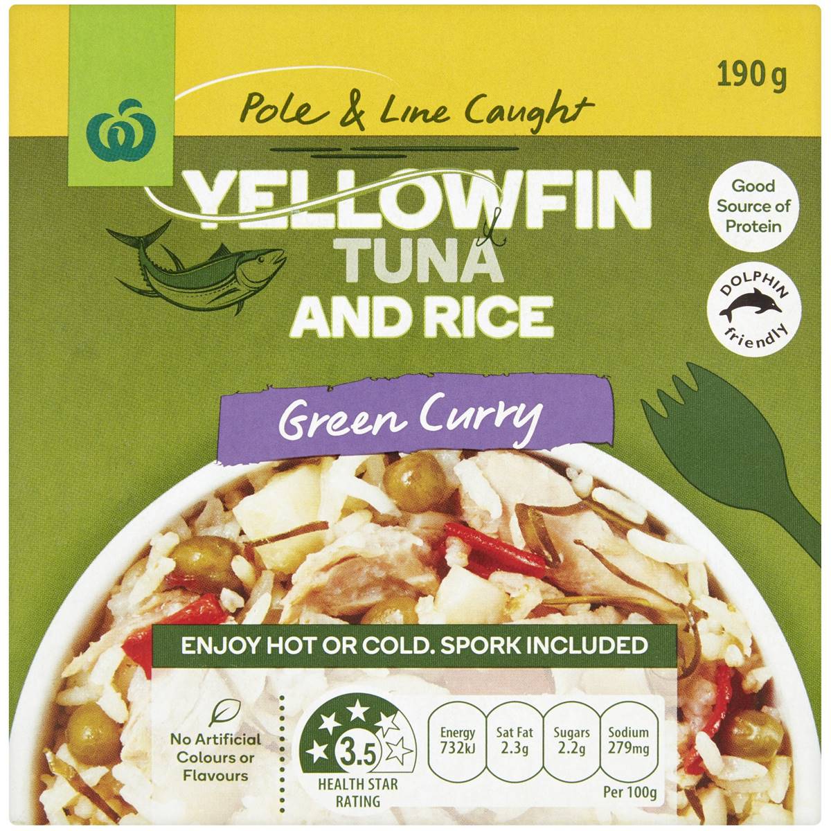 Woolworths Tuna And Rice Green Curry 190g Woolworths