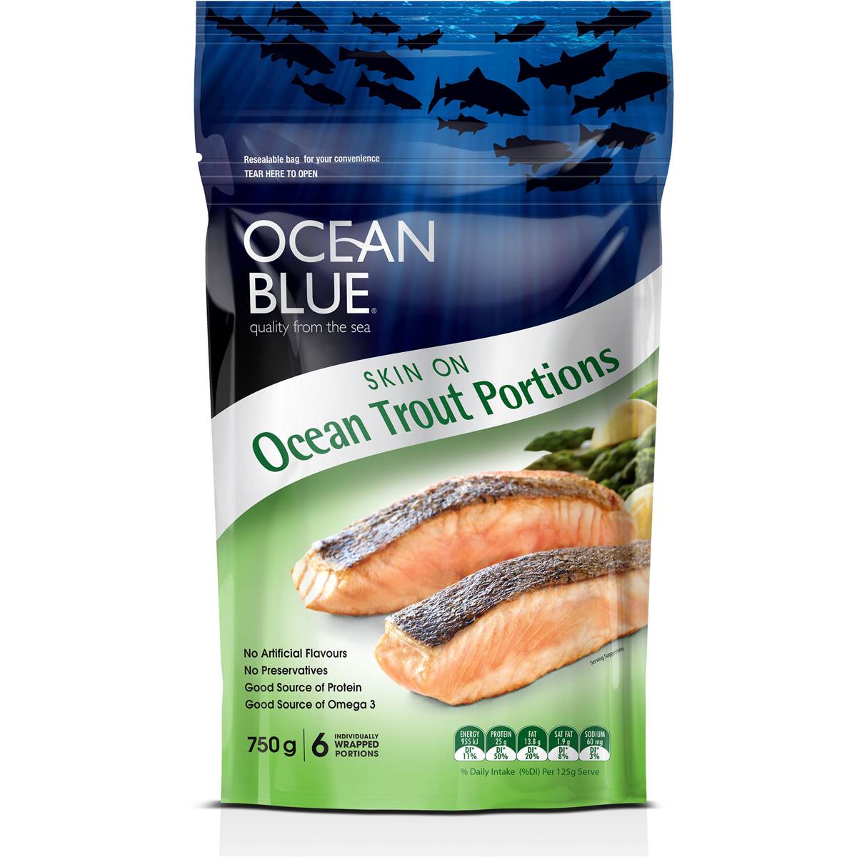 Ocean Blue Ocean Trout Portions
