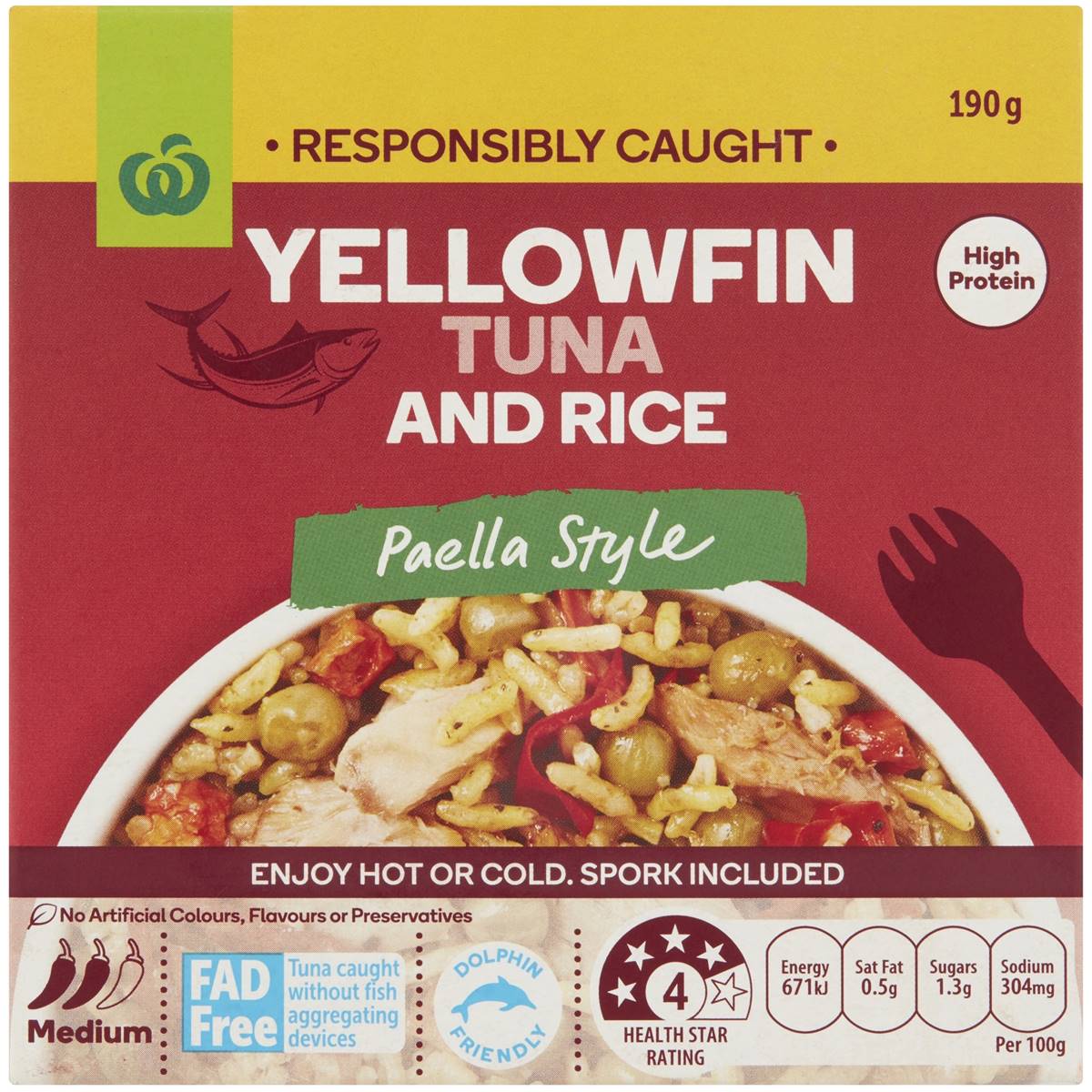 Woolworths Tuna And Rice Paella Style 190g Woolworths