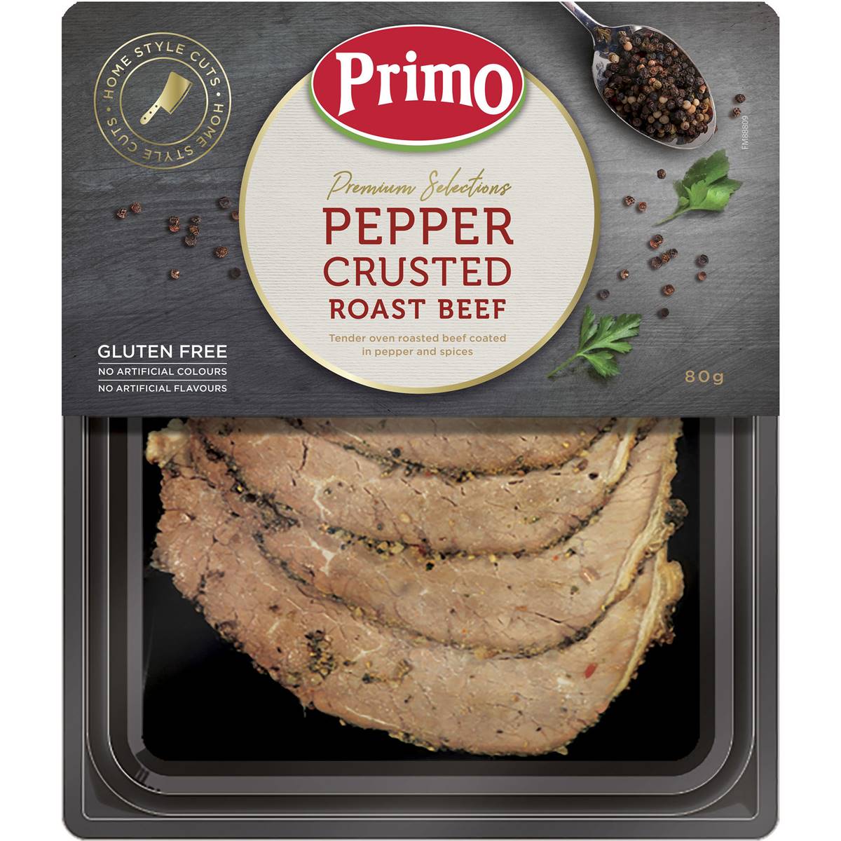 Primo Premium Selections Pepper Crusted Roast Beef 80g Woolworths