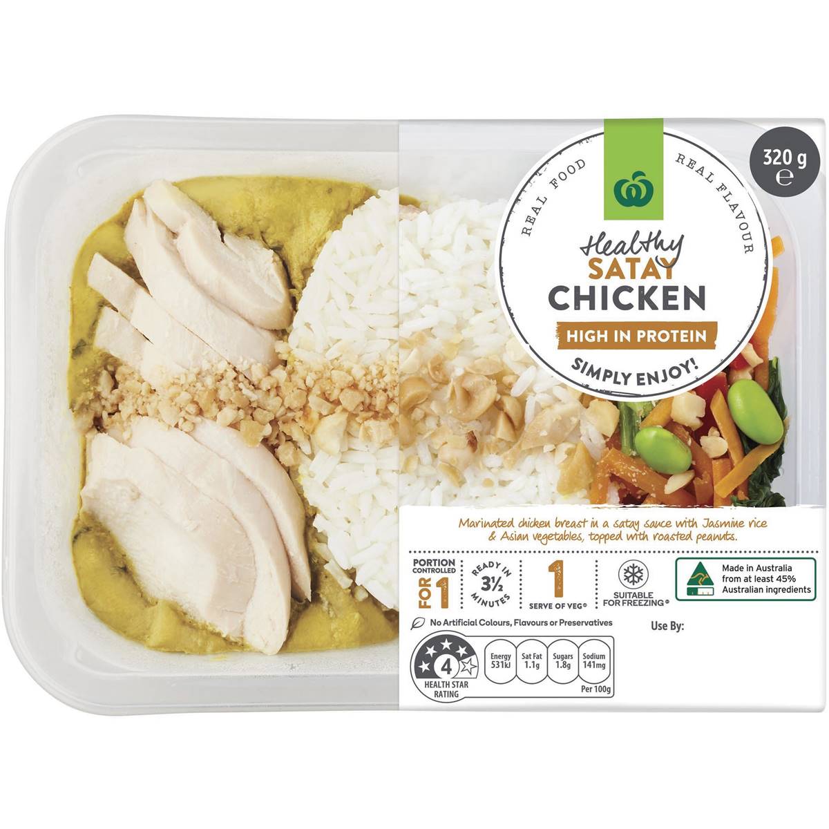 Woolworths Healthy Satay Chicken 320g | Woolworths