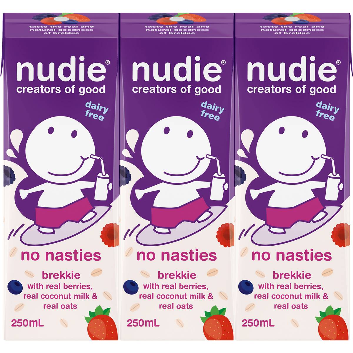 Nudie Brekkie Mixed Berries Dairy Free