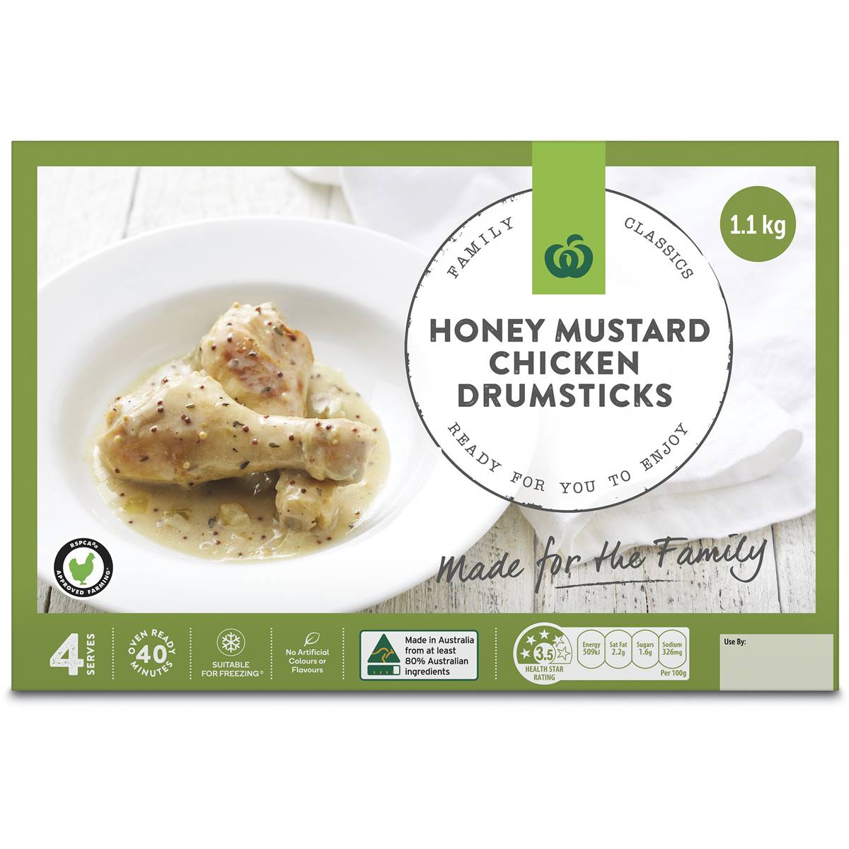 Woolworths Family Classics Honey Mustard Chick Drumsticks Chilled Meal