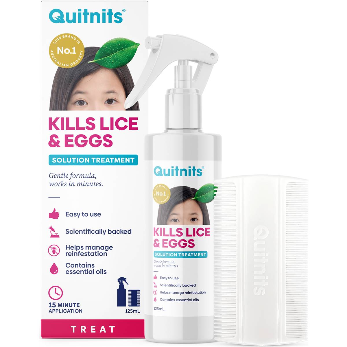 Quitnits Head Lice Solution 125ml Woolworths