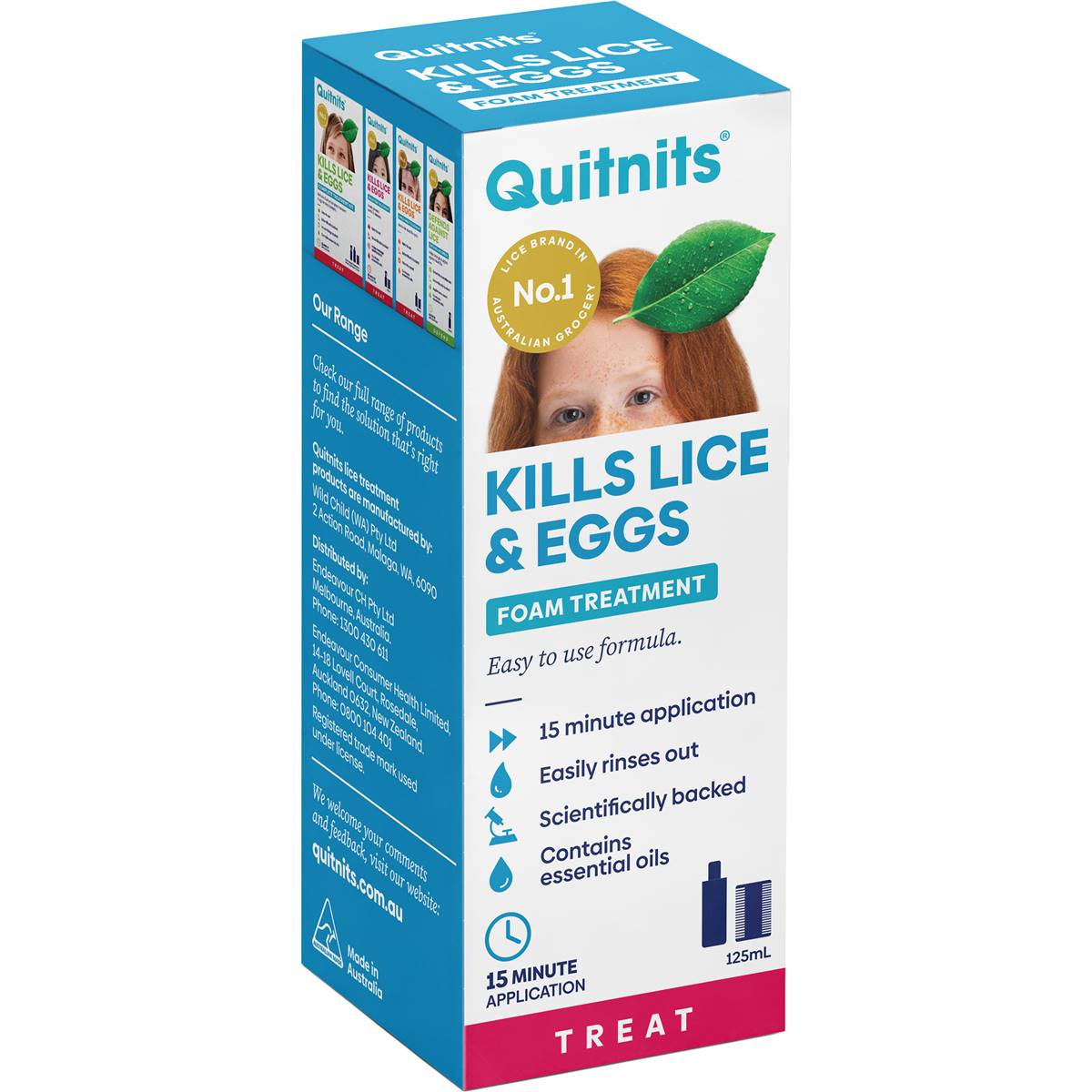 Quitnits Head Lice Foam Solution 125ml Woolworths