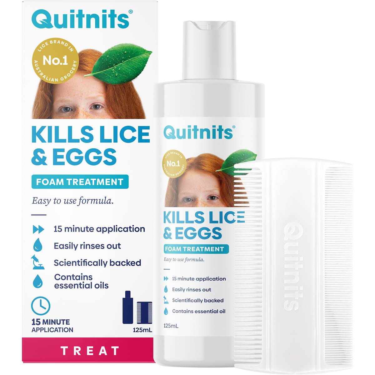 Quitnits Head Lice Foam Solution 125ml Woolworths