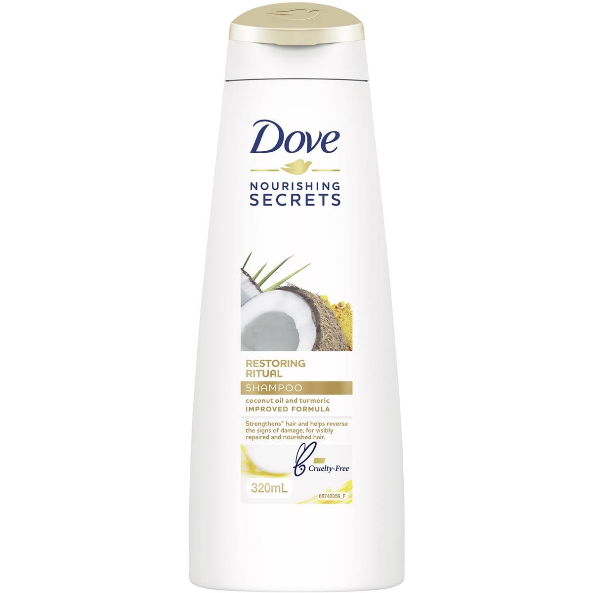 Dove Restoring Ritual Shampoo With Coconut Oil 320ml Woolworths