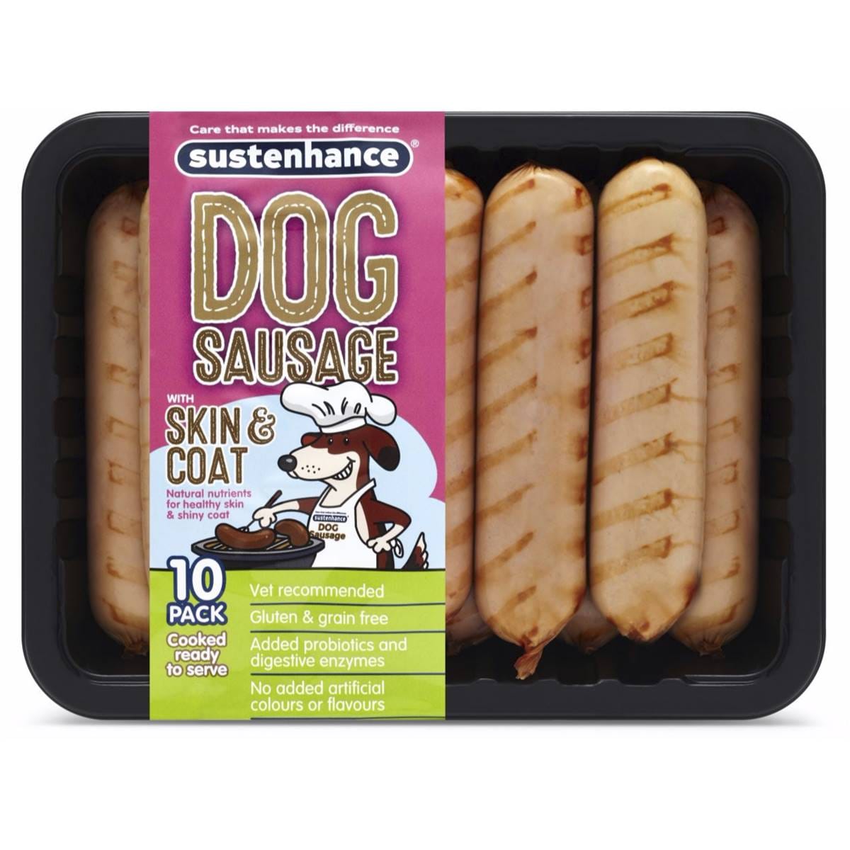 Sustenhance Dog Sausage With Skin & Coat 10 Pack Woolworths