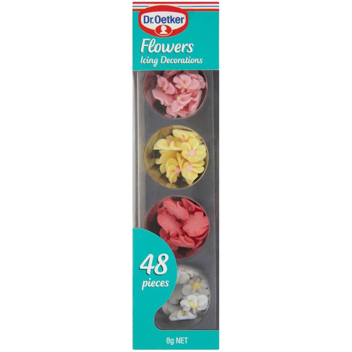 Dr Oetker Flower Icing Decorations 48pk 8g Woolworths Dr Oetker Flower Icing Decorations Image