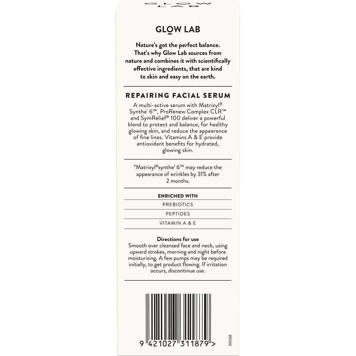 Glow Lab Facial Serum 30ml Woolworths