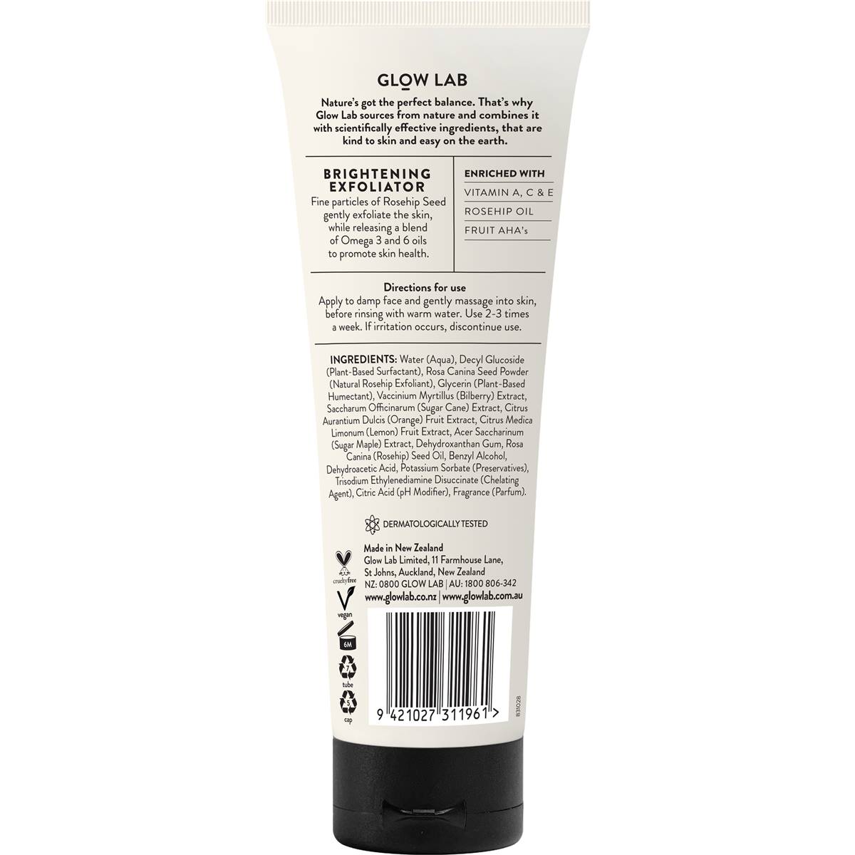 Glow Lab Exfoliator 100ml | Woolworths