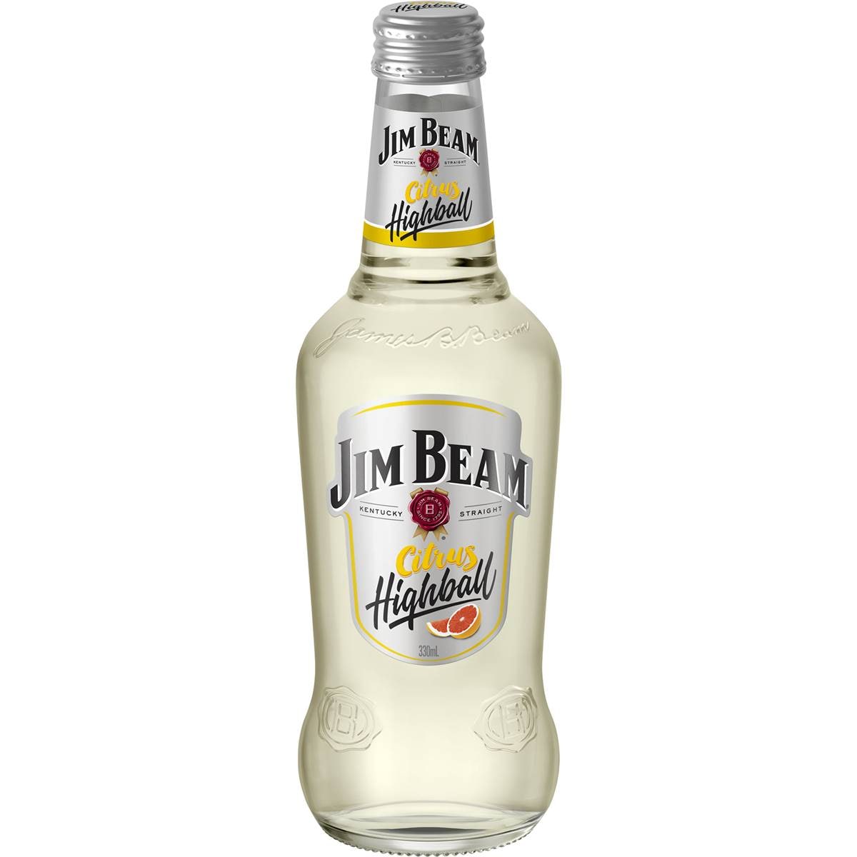 Jim Beam Highball Citrus Bourbon 330ml Woolworths