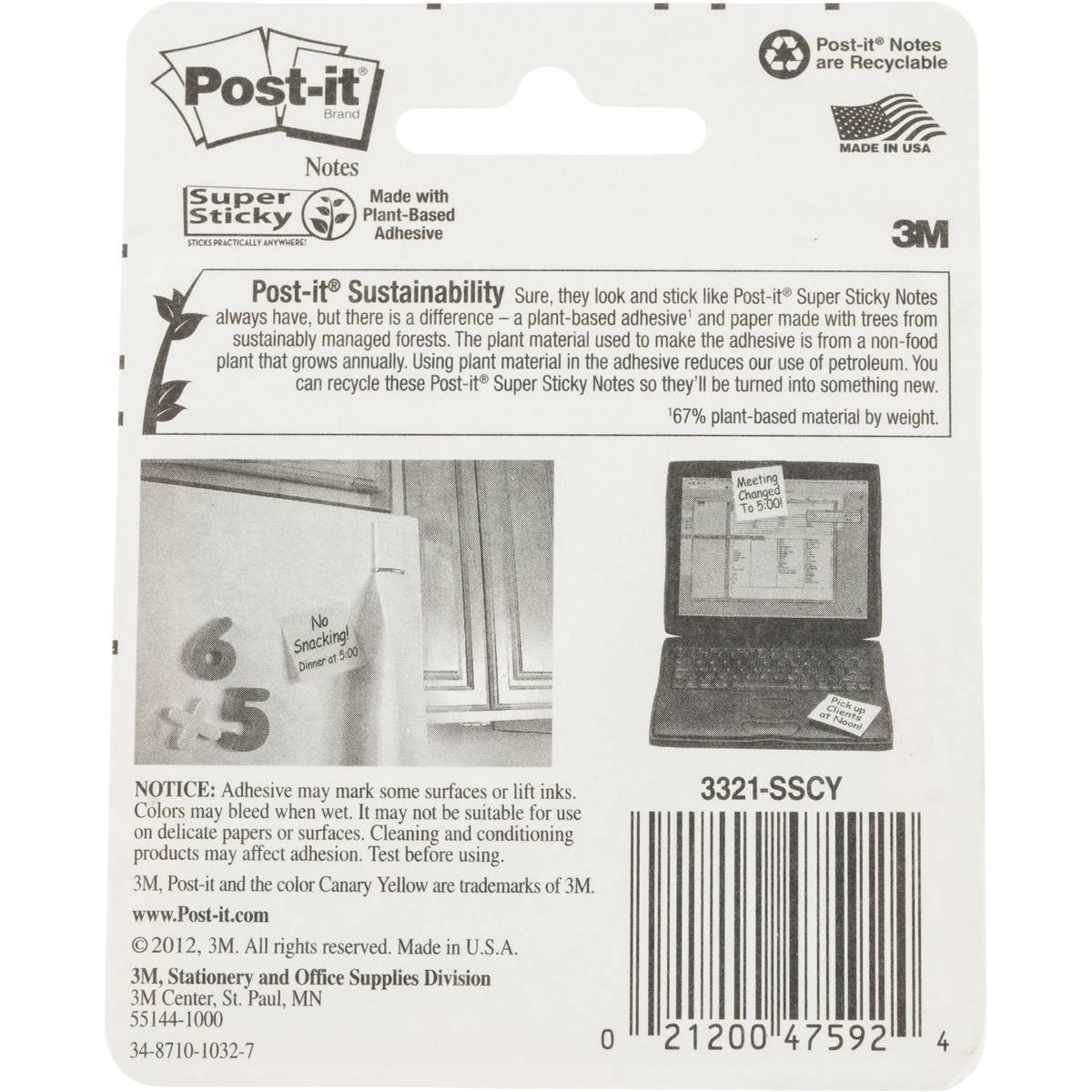 Postit Sticky Notes Assorted 3 Pack Woolworths