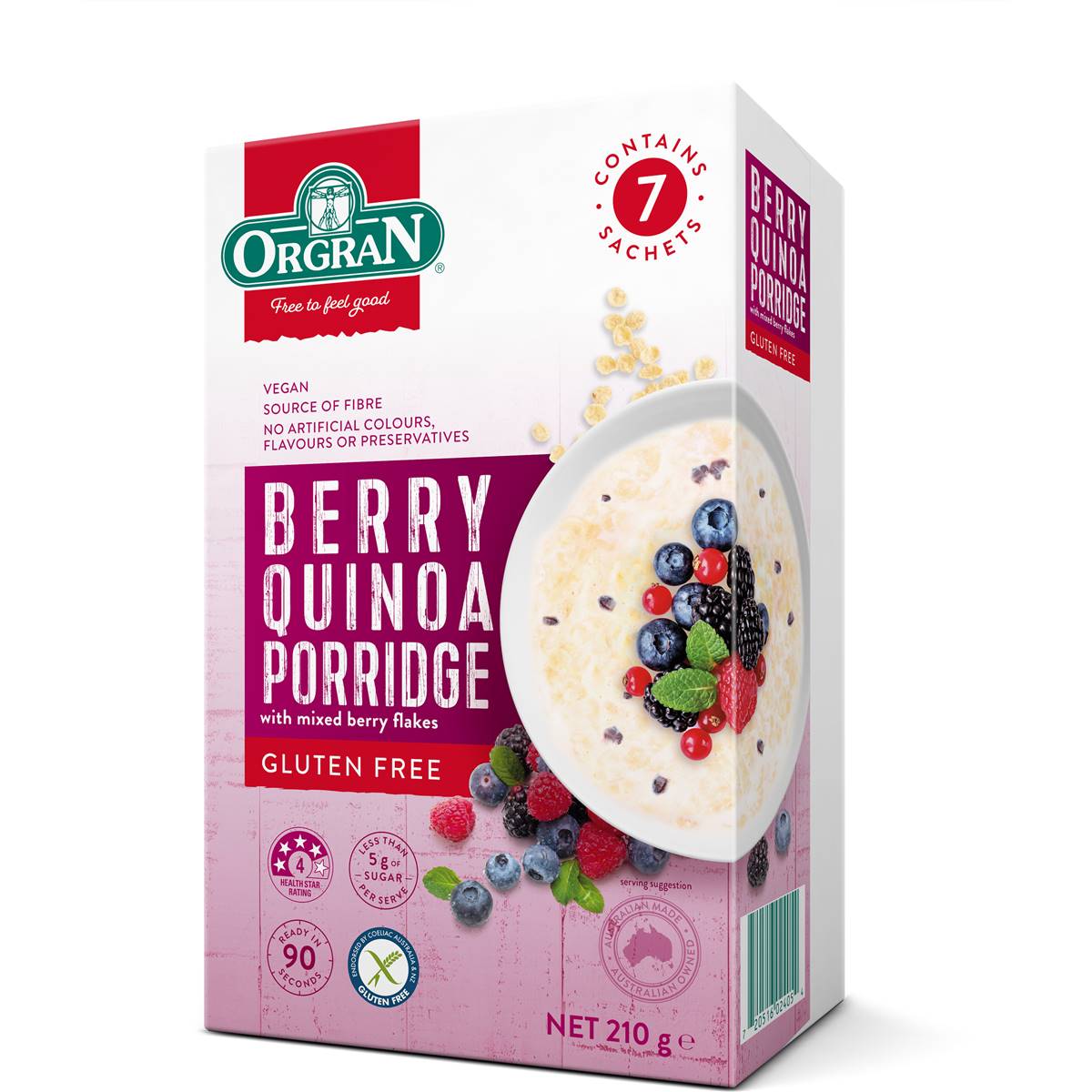 Orgran Brekki Berry Porridge