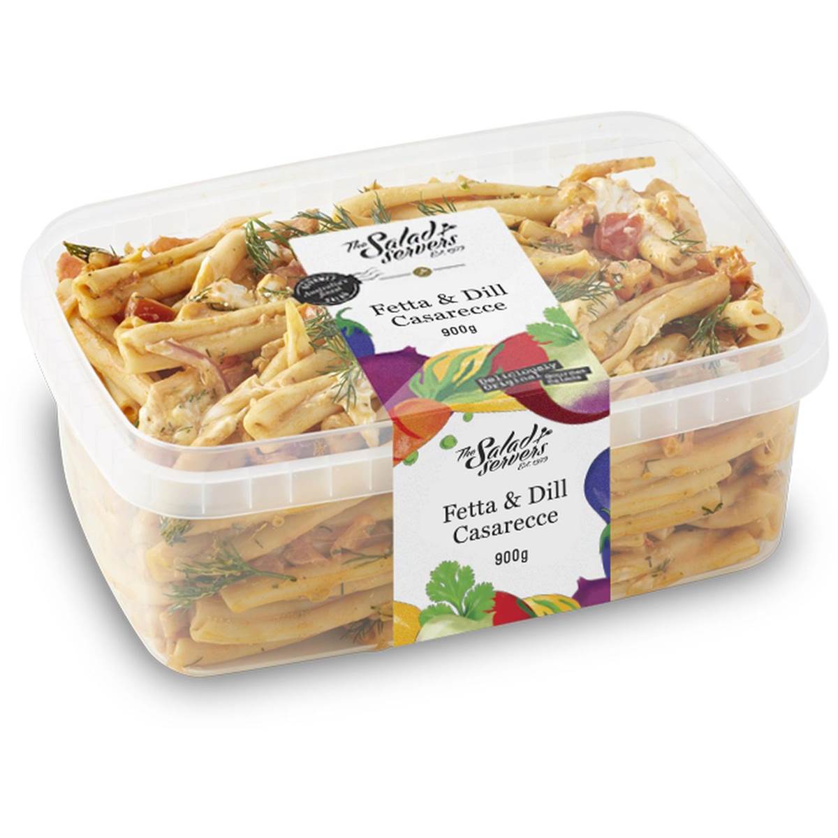 The Salad Servers Fetta & Dill Casarecce Salad 900g Woolworths
