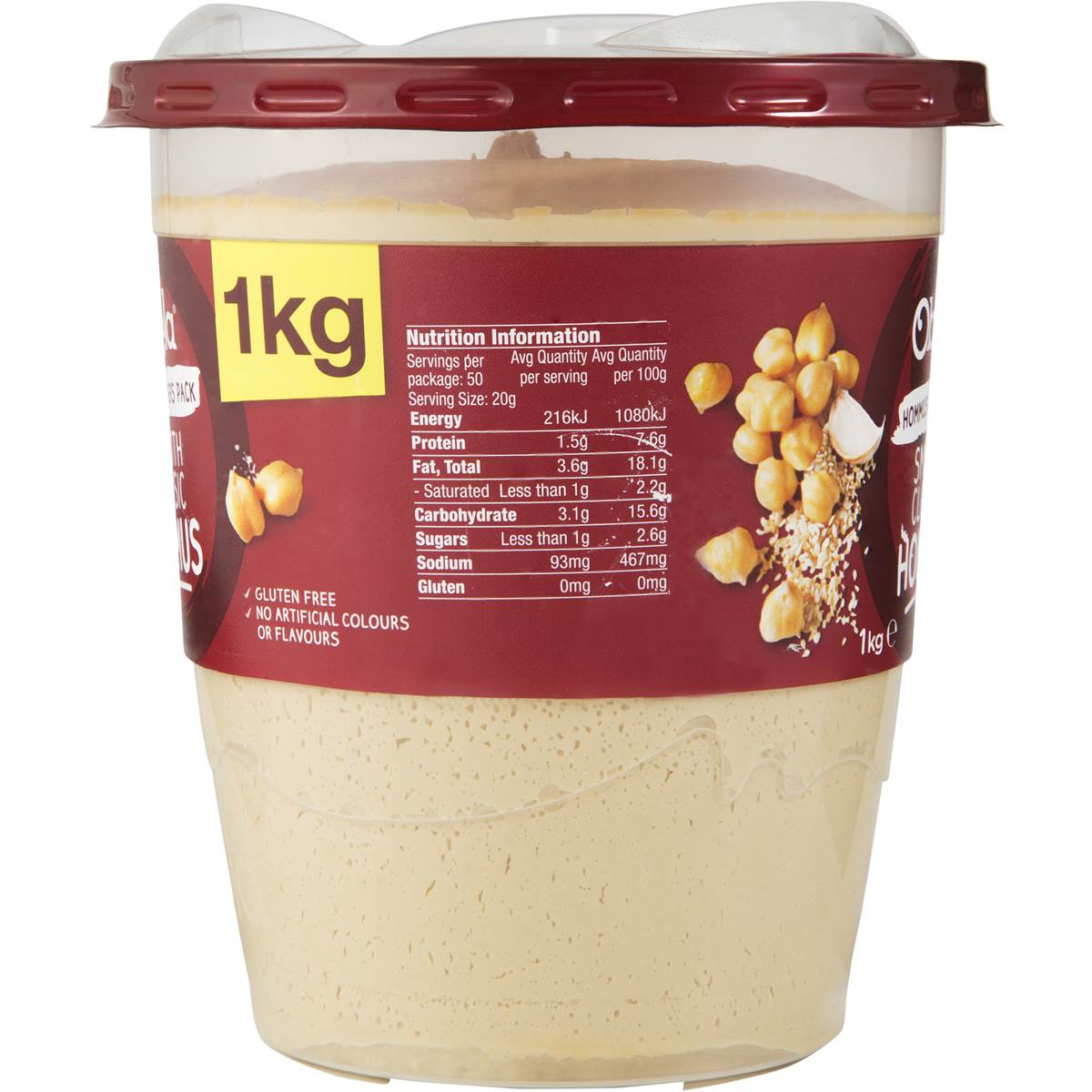 Obela Hommus 1kg Woolworths