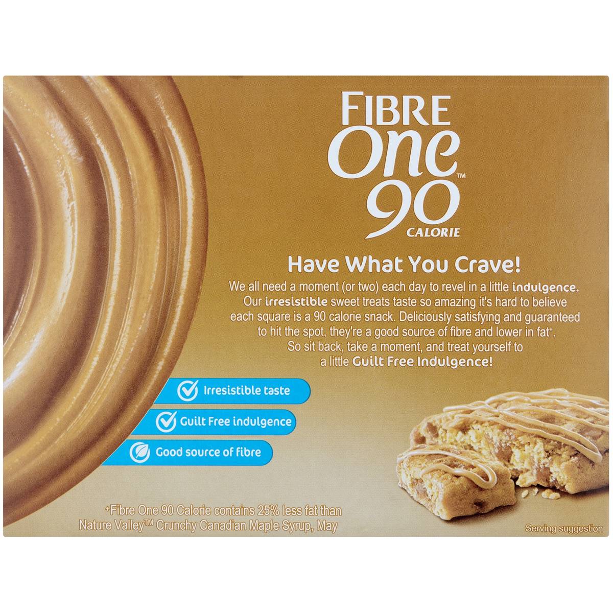 Fibre One 90 Calorie Salted Caramel Snack Bars 120g Woolworths