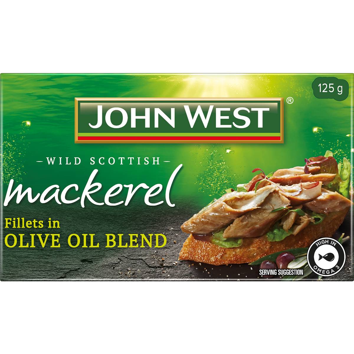 John West Wild Scottish Mackerel In Olive Oil 125g Woolworths