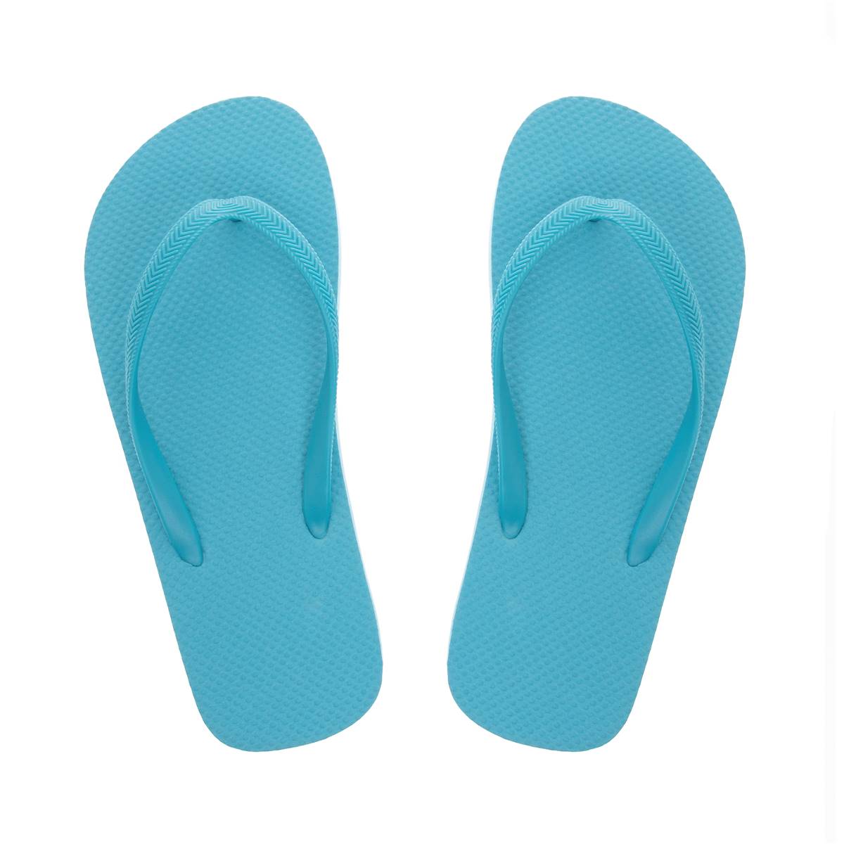 Woolworths Womens Thongs Light Blue Medium Size -7/8