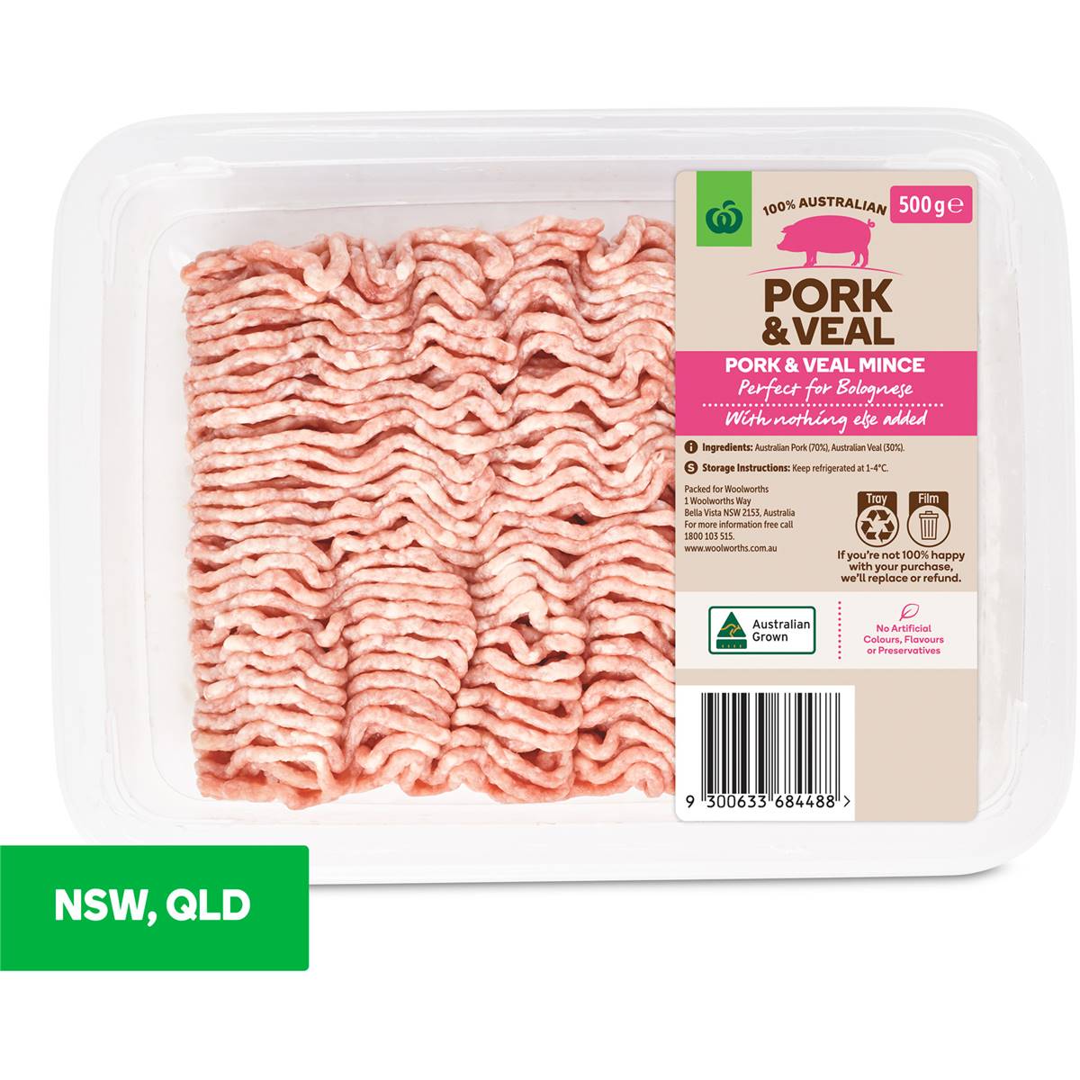 Woolworths Pork & Veal Mince 500g | Woolworths