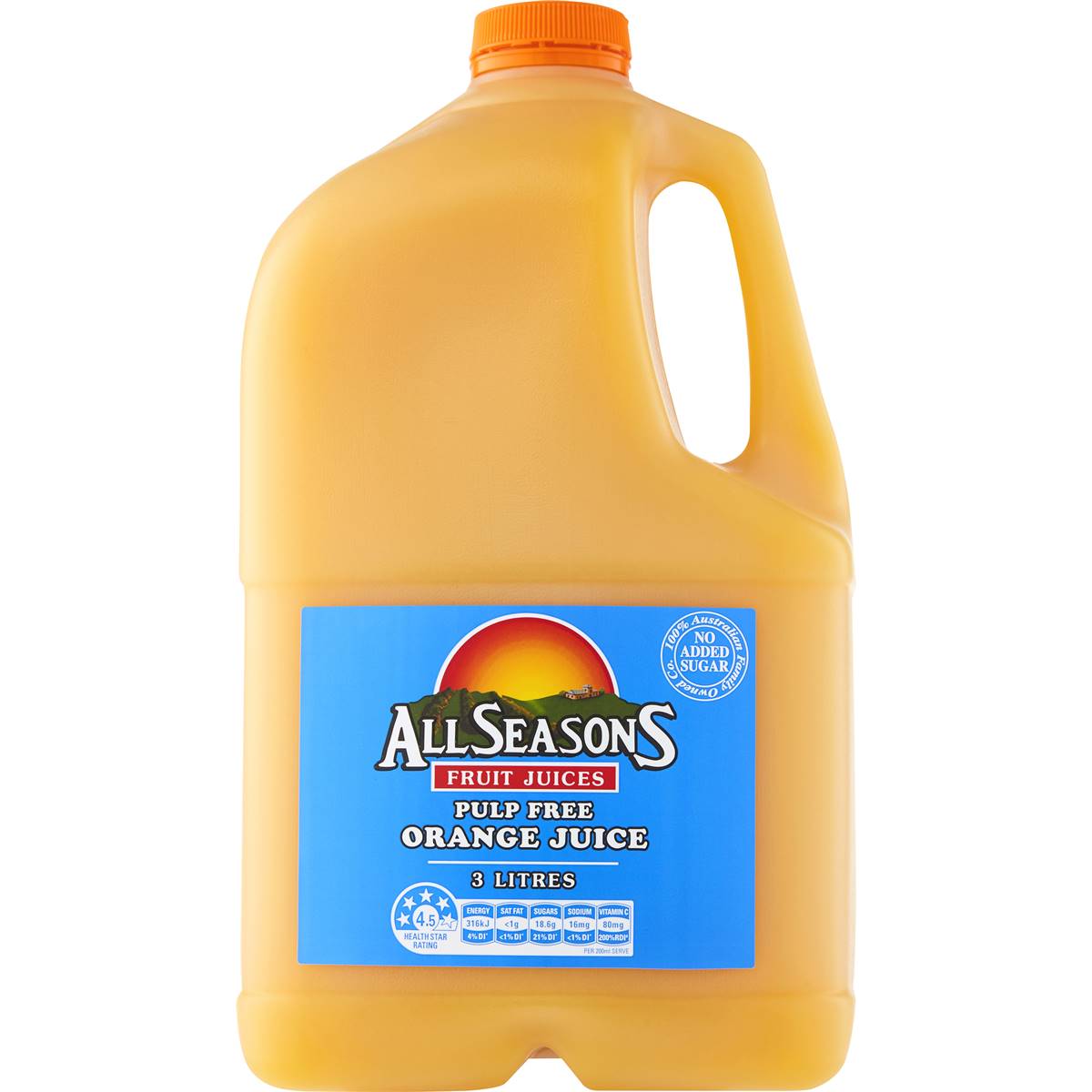 All Seasons Orange Juice Pulp Free